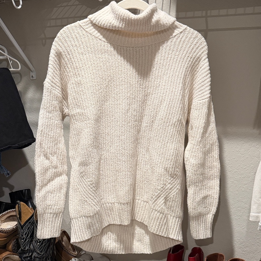 Old Navy Cream Cowl Neck Sweater